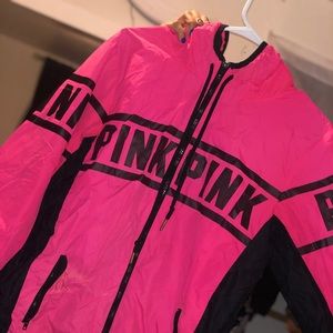 Windbreaker jacket with hood